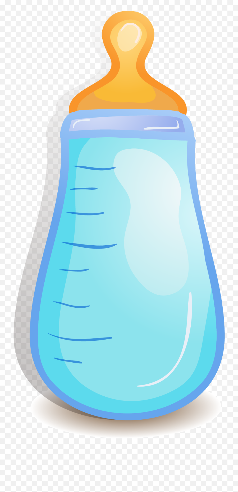 Cartoon Baby Bottle Vector Png Download - Blue Baby Cartoon Bottles,Baby  Bottle Png - free transparent png images 