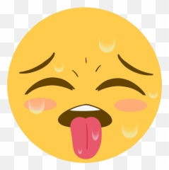 Ahegao Face Emoji Png Image - Discord Emotes