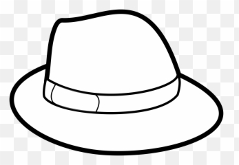 Hat Black And White - Hat Clipart Black And White Png,Black Cowboy Hat Png