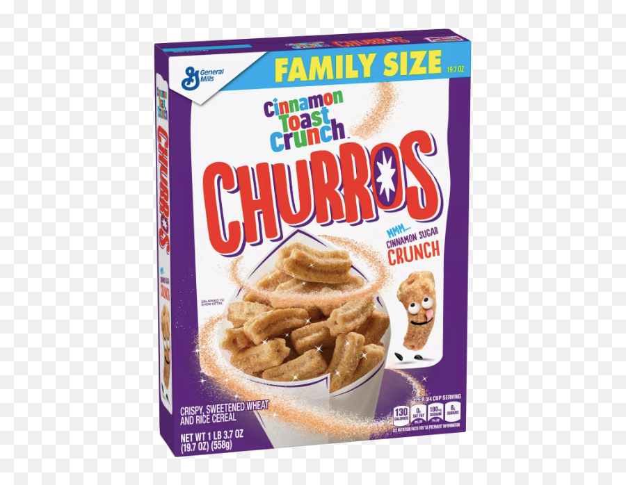 Cinnamon Toast Crunch Churros Cereal Family Size 197 Oz Png