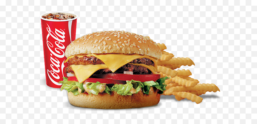 Burger And Fries Png Vector Library - Del Taco Double Del Cheeseburger,Burger And Fries Png