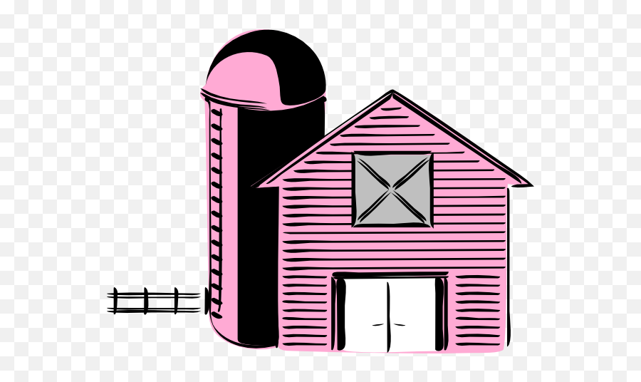 Lightpink Barn Clip Art - Vector Clip Art Barn Transparent Png,Barn Png