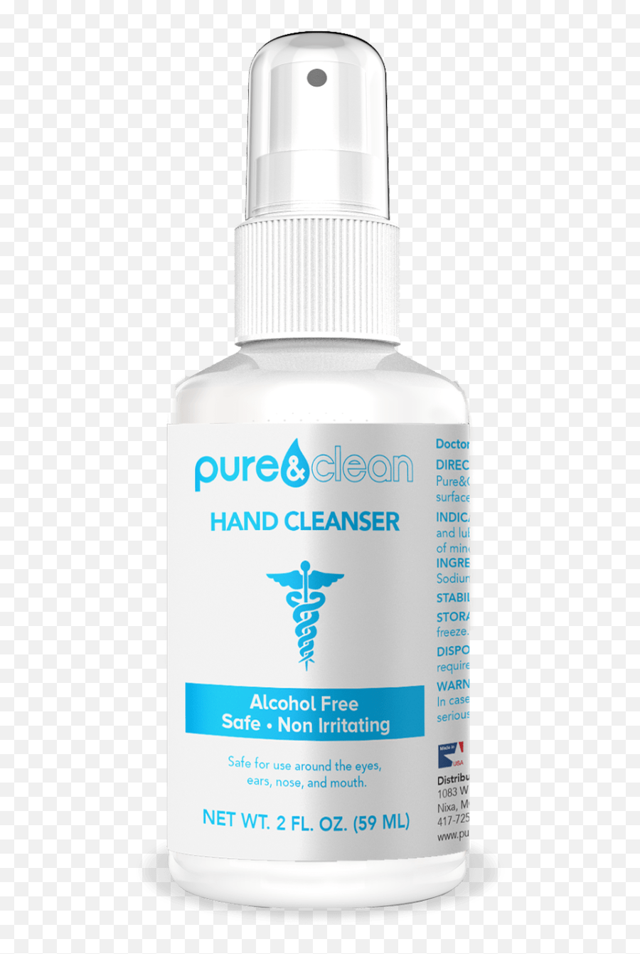 Hand Cleanser - 2 Oz Spray Bottle 150 Ppm Hocl Almond Oil Png,Spray Bottle Png
