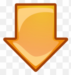 Free Photo Arrow Moving Pointing Down Downward Orange - Max png