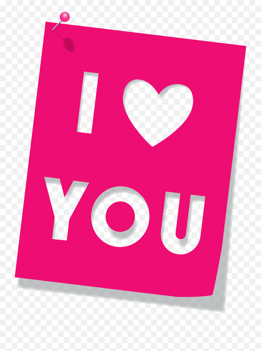 Love Clip Art - Pink I Love You Png,Letras Png