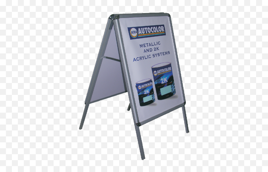 All Banners Stands Other Displays Brand - Visibilitysolutions Triangle Poster Stand Banner Png,Stand Png