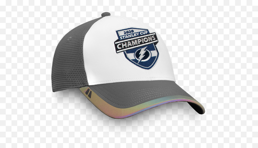 Tampa Bay Lightning 2020 Stanley Cup Champions Whitegrey Adjustable - Fanatics For Baseball Png,Stanley Cup Logo