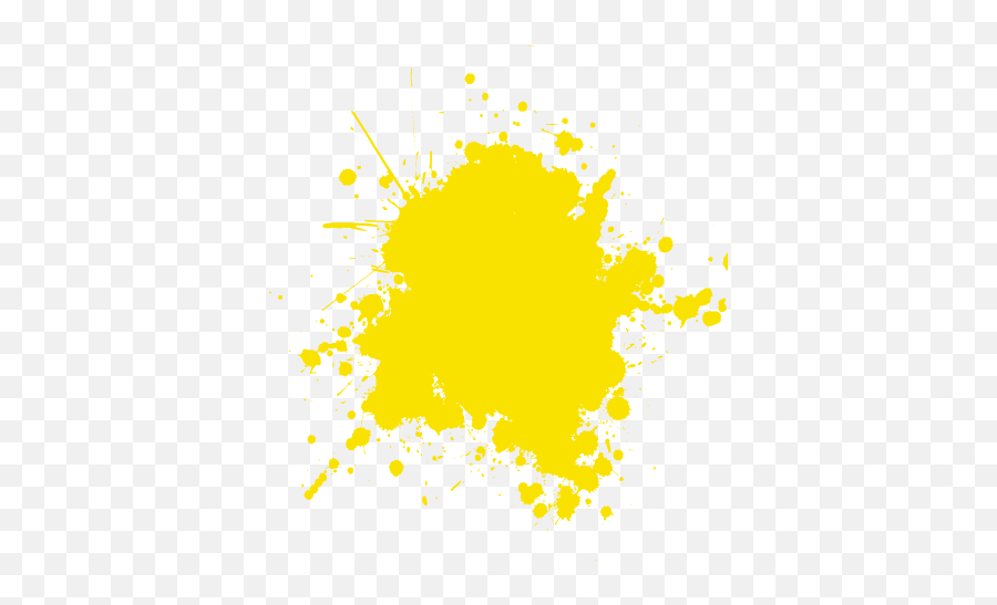Yellow Paint Splatter Transparent - Avee Player Template White Png,Yellow Splash Png