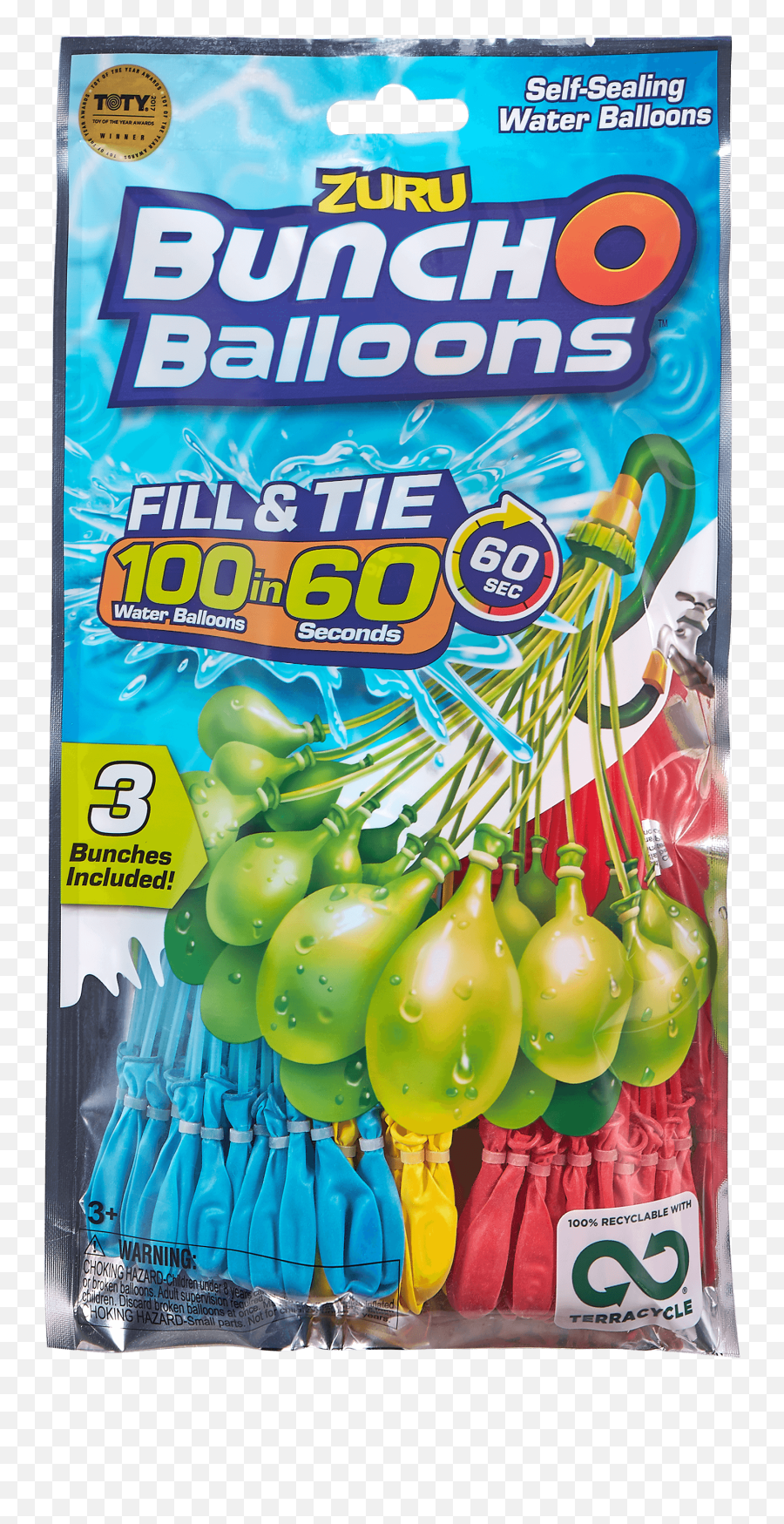 Bunch O Balloons 100 Rapid - Bunch Balloons Png,Water Balloon Png