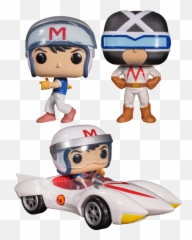 Speed Racer With Mach 5 Funko Pop - Funko Pop Speed Racer 75 Png,Speed Racer Png
