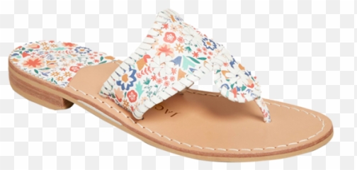 Jacks Flat Floral Icon Sandal - Open Toe png