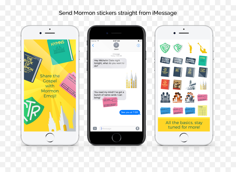 Mormoji Lds Imessage Stickers - Smart Device Png,Mormon Icon