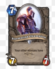 Stormwind Champion - Neutral Card Hearthstone Icy Veins Chicken Hearthstone Card Png,Varian Wrynn Overwatch Icon