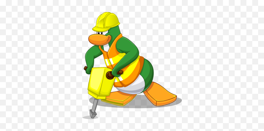 Construction Worker Club Penguin Wiki Fandom - Club Penguin Under Maintenance Png,Construction Worker Png