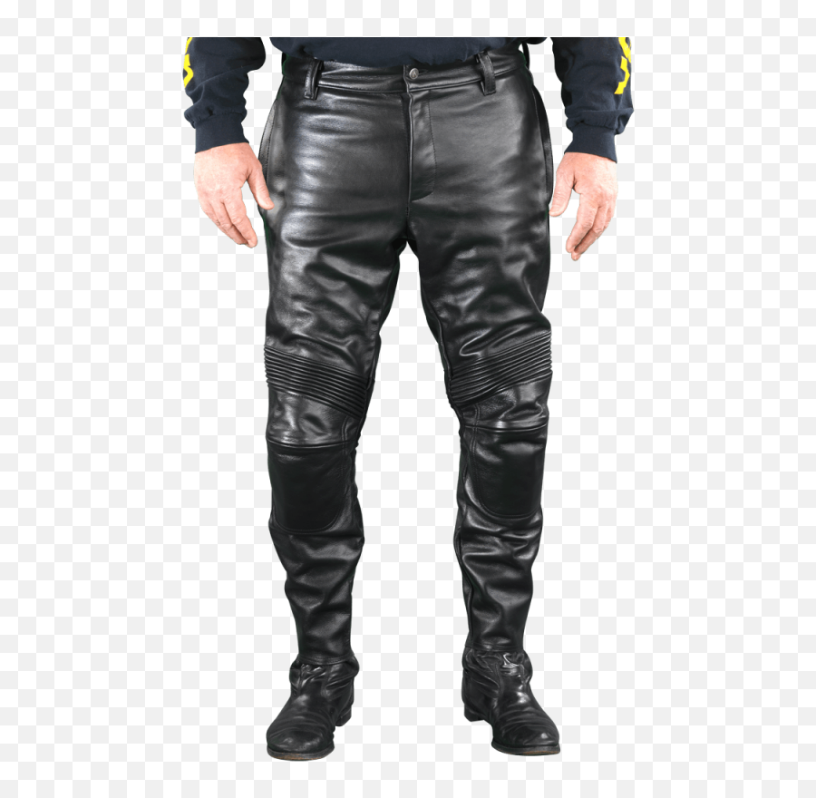 Mk2 SportRider Black Competition Weight Leather Motorcycle Pants