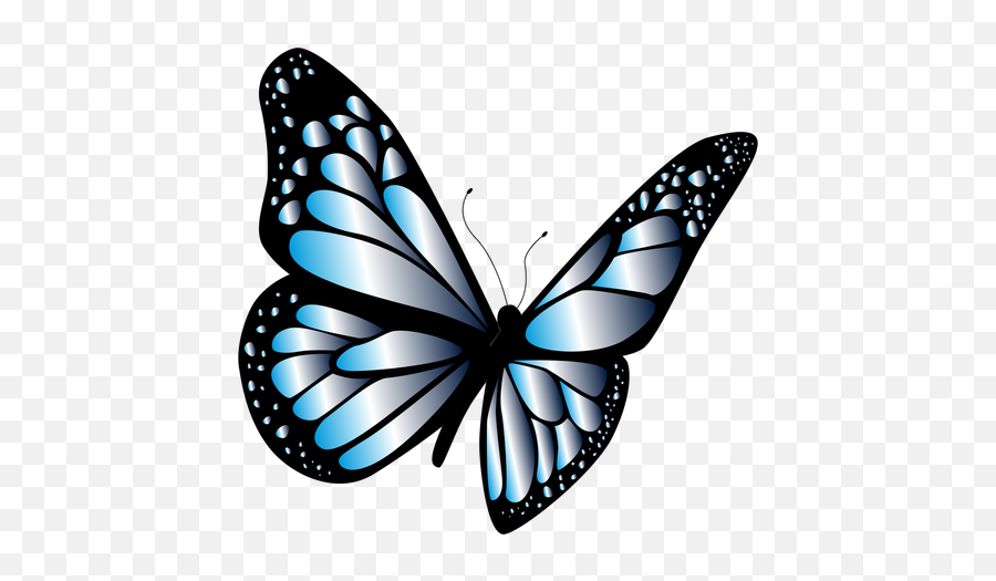 Blue Butterfly In Flight Design - Transparent Png U0026 Svg Borboleta Azul Claro Png,Blue Butterflies Png