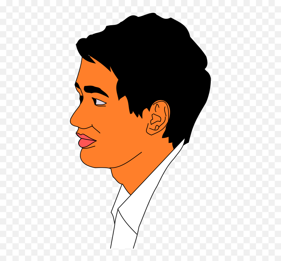 Male Profile Icon Transparent Background - Clip Art Library Side Profile Man Cartoon Png,Male Profile Icon