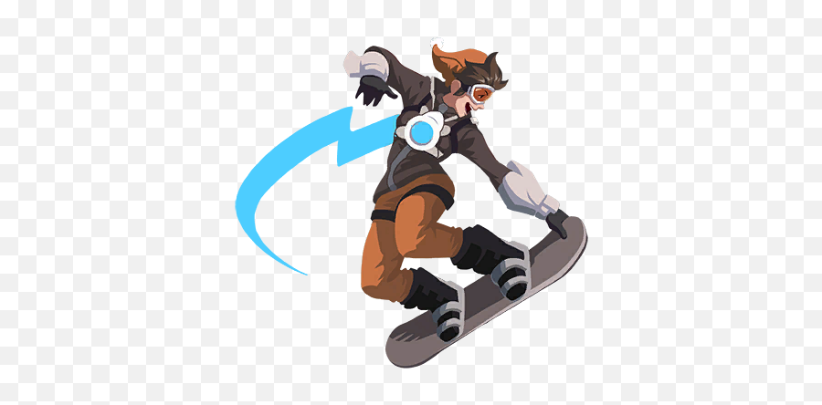 Snowboarding Jumping Png Photos - Overwatch Graffiti Tracer Render,Tracer Png