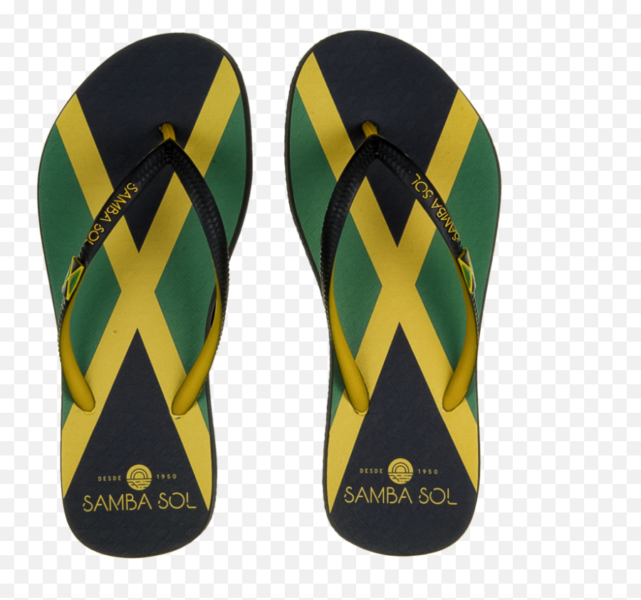 Samba Sol Womenu0027s Countries Collection Flip Flops - Jamaica Png,Jamaica Flag Png