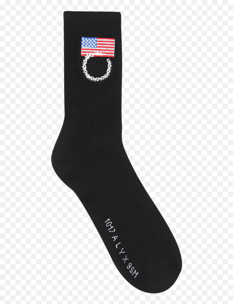 1017 Alyx 9sm American Flag Socks - Socks For Men Slam Jam Sock Png,Black And White American Flag Png