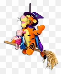 Download Tigger Halloween Decoration Witch Piglet Disney - Tigger Witch Png,Tigger Png