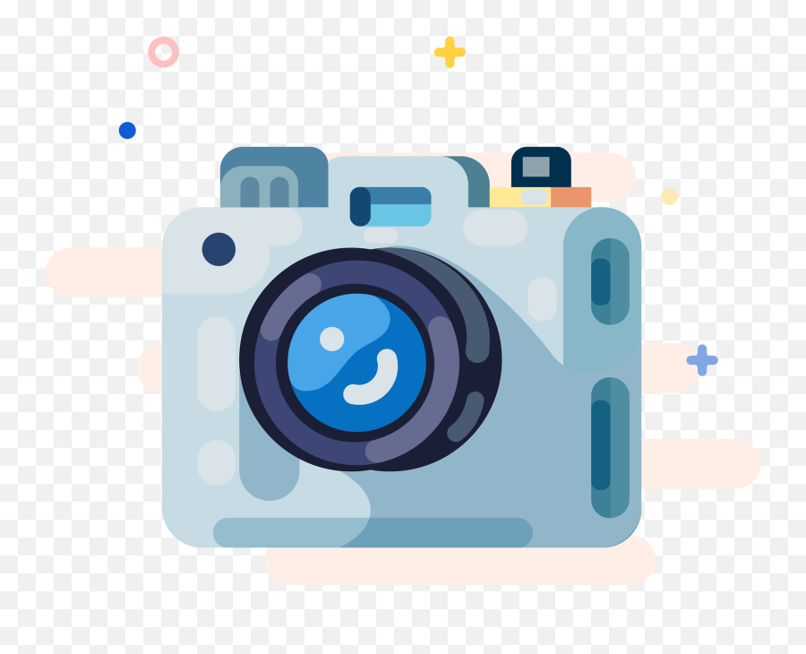 Mbe Digital Camera Cartoon Icon Png And Vector Image - Camera Digital Icono Png,Blue Camera Icon