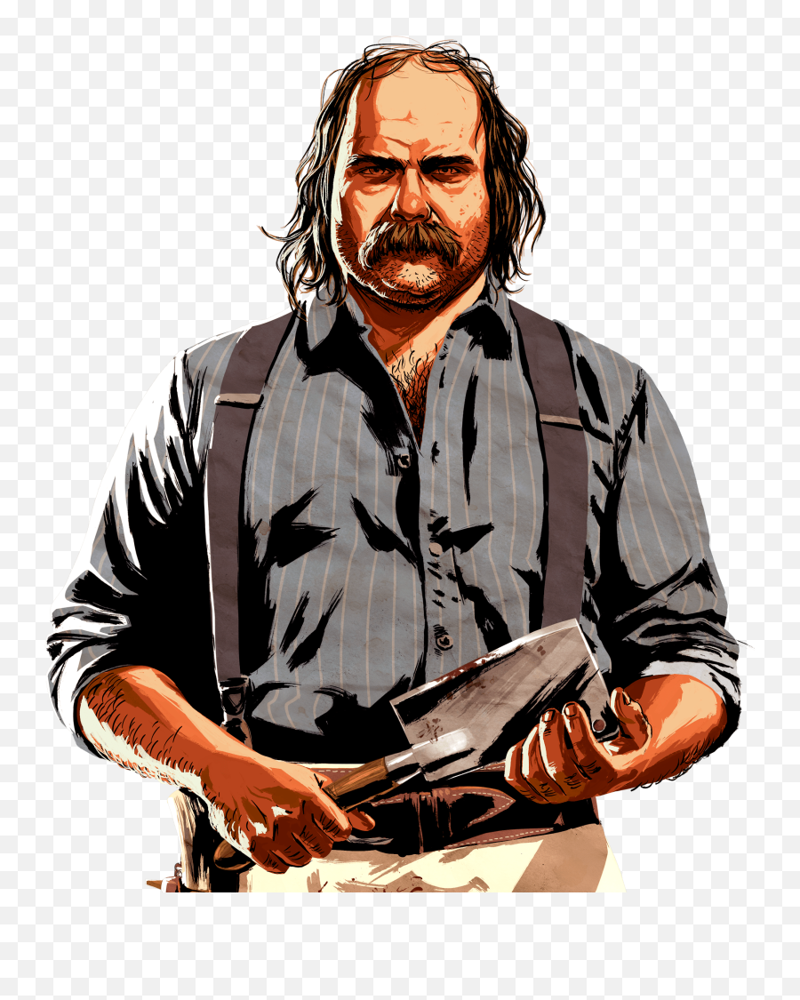 Rdr2 - The Van Der Linde Gang Hires Character Artworks Png,Beard Transparent Background