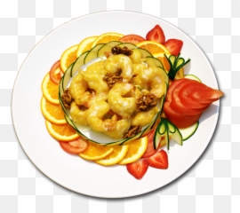 Honey Walnut Prawns - Restaurant Chinese Food Png