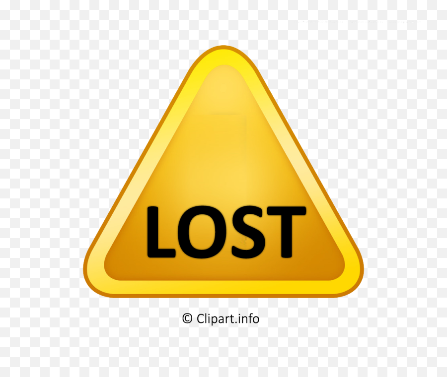 Yellow Lightning Transparent Background - Lost Sign Clipart Png,Yellow Lightning Png