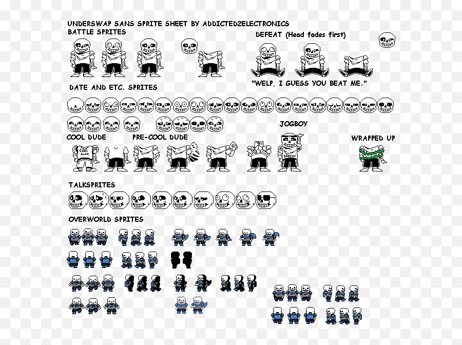 Download Though You Guys Have Not Seen - Sans Battle Sprite Sheet Png,Sheet Png