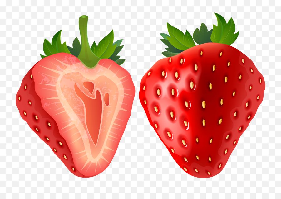 Fruits Clipart Strawberry - Transparent Strawberry Clipart Png,Transparent Strawberry