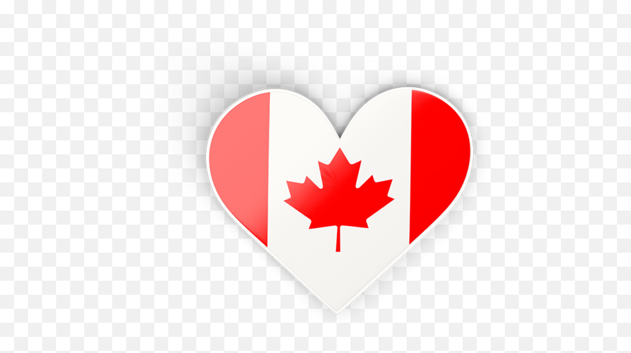 Heart Sticker - Canada Flag Heart Png,Canada Flag Transparent