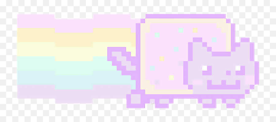 Pastel Nyan Cat Kawaii Nyancat Freetoedit - Nyan Cat Gif Pixel Png,Nyan Cat Transparent