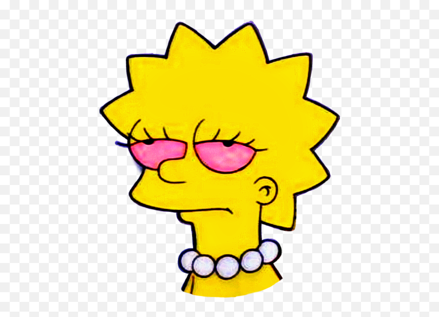 Download Homer Yellow Marge Smile Lisa Simpson Hq Png Image - Sad Lisa Simpson Drawing,The Simpsons Png