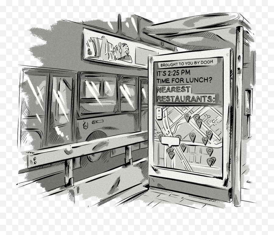 What Is Dooh Advertising And How Does It Work - Clearcode Blog Cartoon Png,Advertising Png