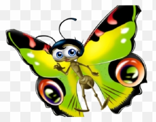 Silk Moth Clipart Cocoon - Png Download Cartoon Butterfly Clipart Animation,Silk Png