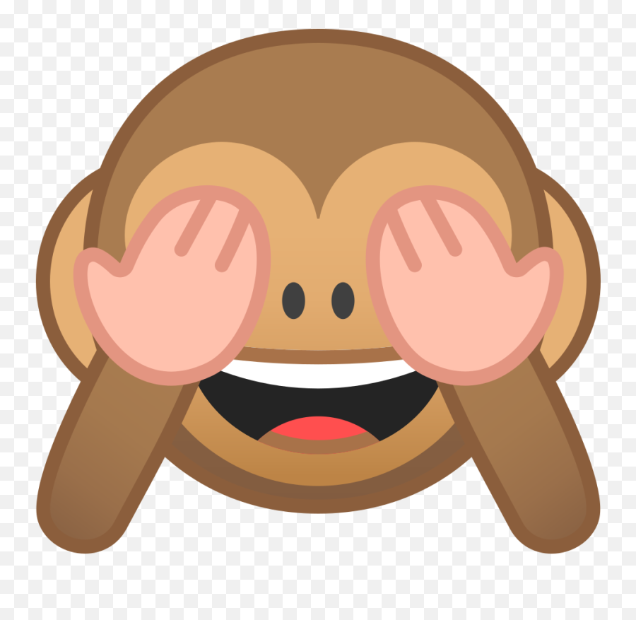 See No Evil Emoji Transparent Png - Monkey Covering Eyes Emoji,No Emoji Png