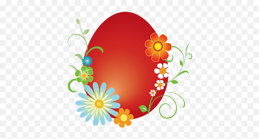 Download Hd Easter Eggs Floral Border - Easter Vector Png,Easter Border Png
