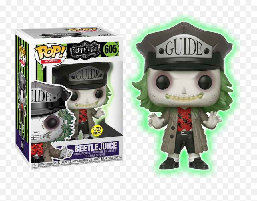 Beetlejuice Funko Pop Vinyl Tv Movies - Glow In The Dark Beetlejuice Pop Png,Beetlejuice Png