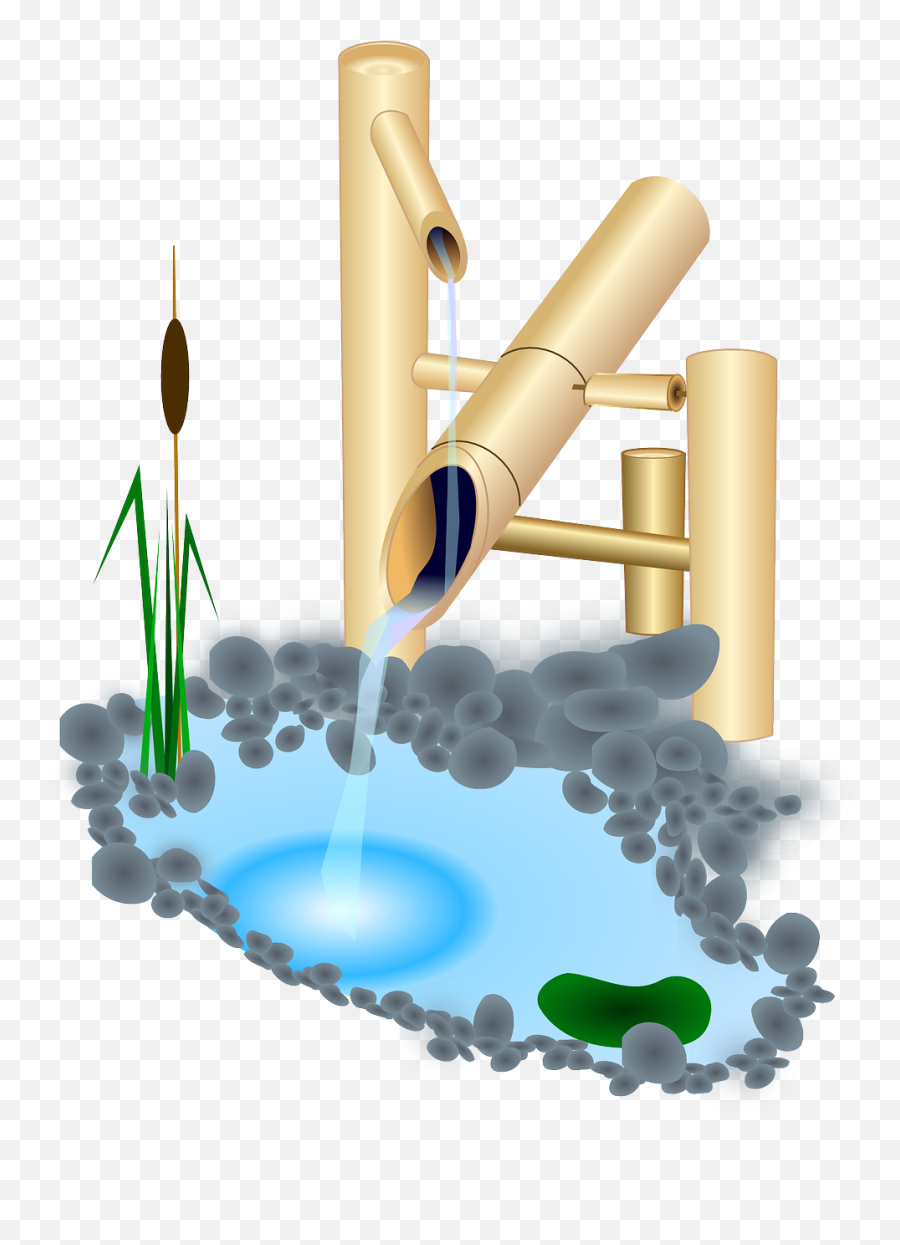 Download Bamboo Water Fountain Png Transparent - Uokplrs Japanese Fountain Png,Water Fountain Png