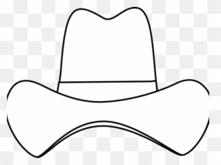 Simple Cowboy Hat Clip Art - White Cowboy Hat Logo Png,Black Cowboy Hat Png