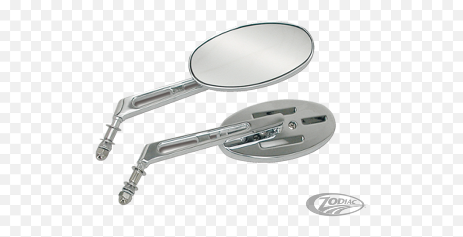 Zodiac Z270218 Oval Left Hand Mirror Billet Style - Zodiac Performance Products Mirror Png,Hand Mirror Png