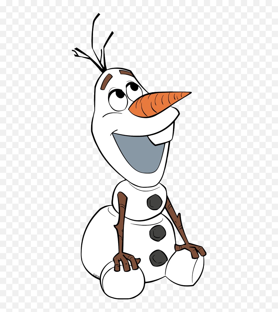 Olaf Clip Art From Frozen Disney Galore - Olaf Sitting Looking Up Png,Olaf Transparent