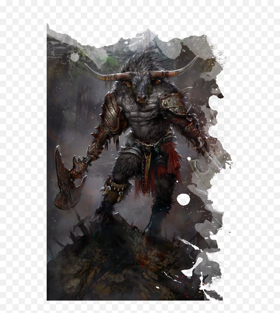 Download - Minotaur Fantasy Art Png,Minotaur Png