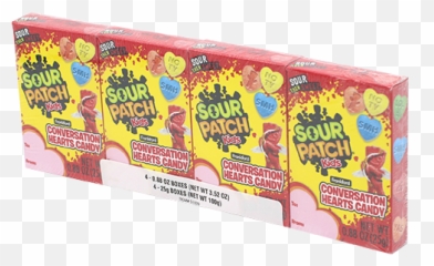 Sour Patch Kids Flavored Conversation Hearts Box Png