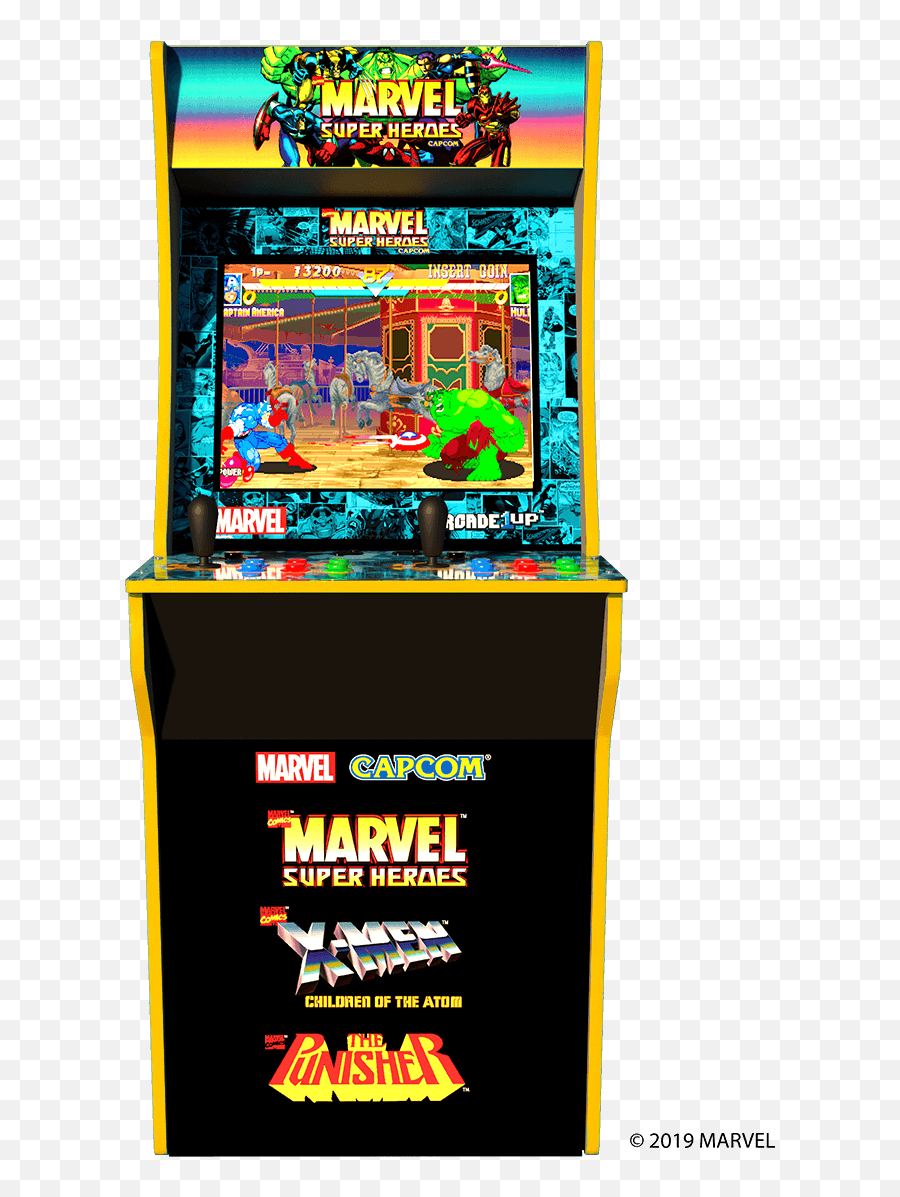 Arcade1up Is Releasing A Limited Edition Marvel Arcade - Arcade1up Marvel Super Heroes Png,Arcade Machine Png