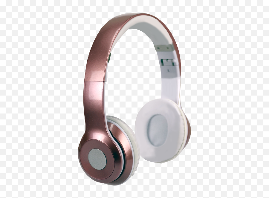Bluetooth Stereo Rose Gold Fashion Headphones - Portable Png,Stereo Png
