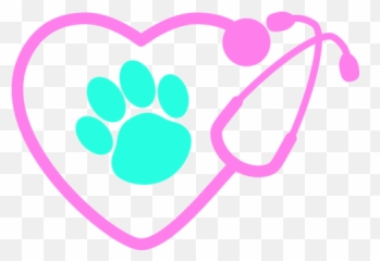 Download Paw Clipart Stethoscope - With Heart png