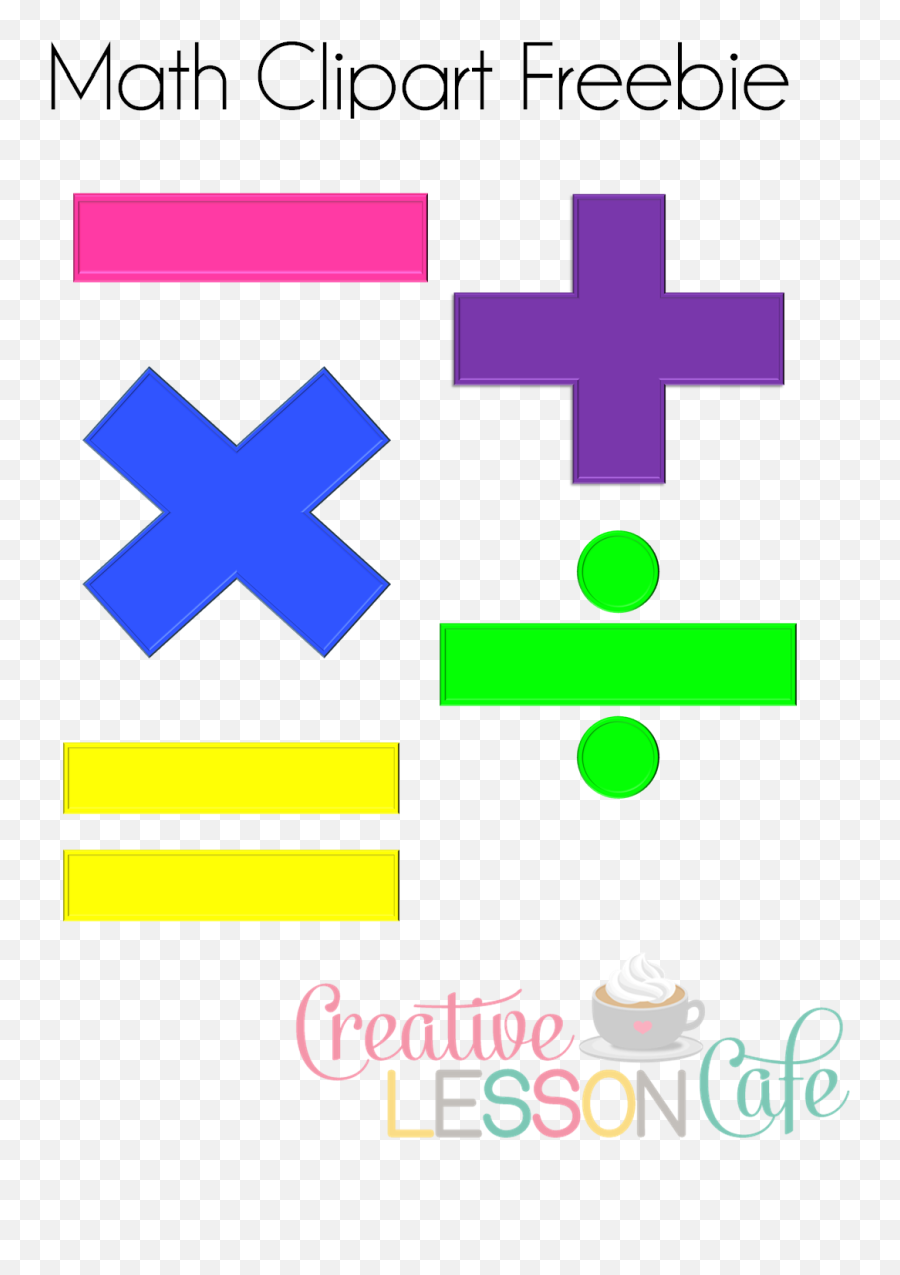 Creative Lesson Cafe Key Words In Math And Symbols - Clip Art Png,Math Symbols Png