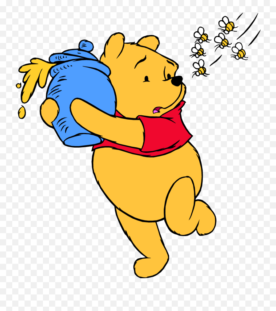 Winnie The Pooh Honey Pot Bees - Winnie The Pooh Honey Png,Honey Pot Png